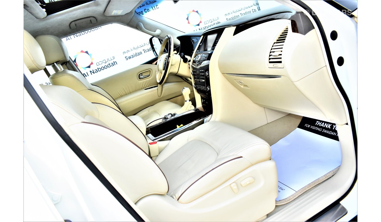 نيسان باترول 5.6L SE V8 PLATINAM 2016 GCC DEALER WARRANTY