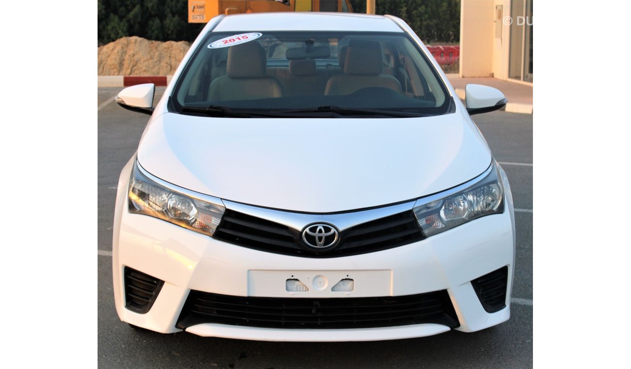 Toyota Corolla Toyota Corolla 2015 2.0 GCC in excellent condition without accidents, very clean from inside and out
