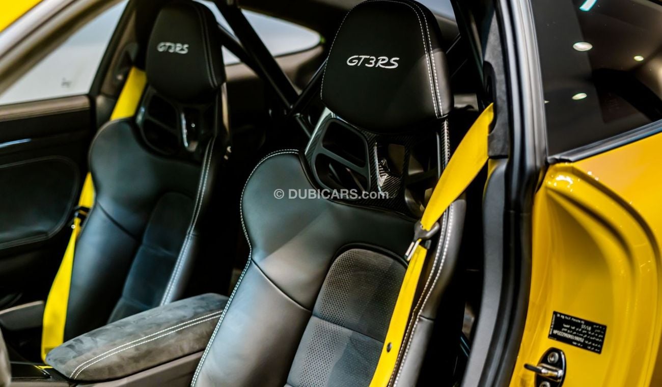 Porsche 911 2019 Porsche GT3 RS, Porsche Warranty, Full Porsche Service History, Signal Yellow, Low KMs, GCC