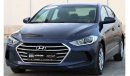 Hyundai Elantra Hyundai Elantra 2018 GCC in excellent condition without accidents, very clean from inside and outsid