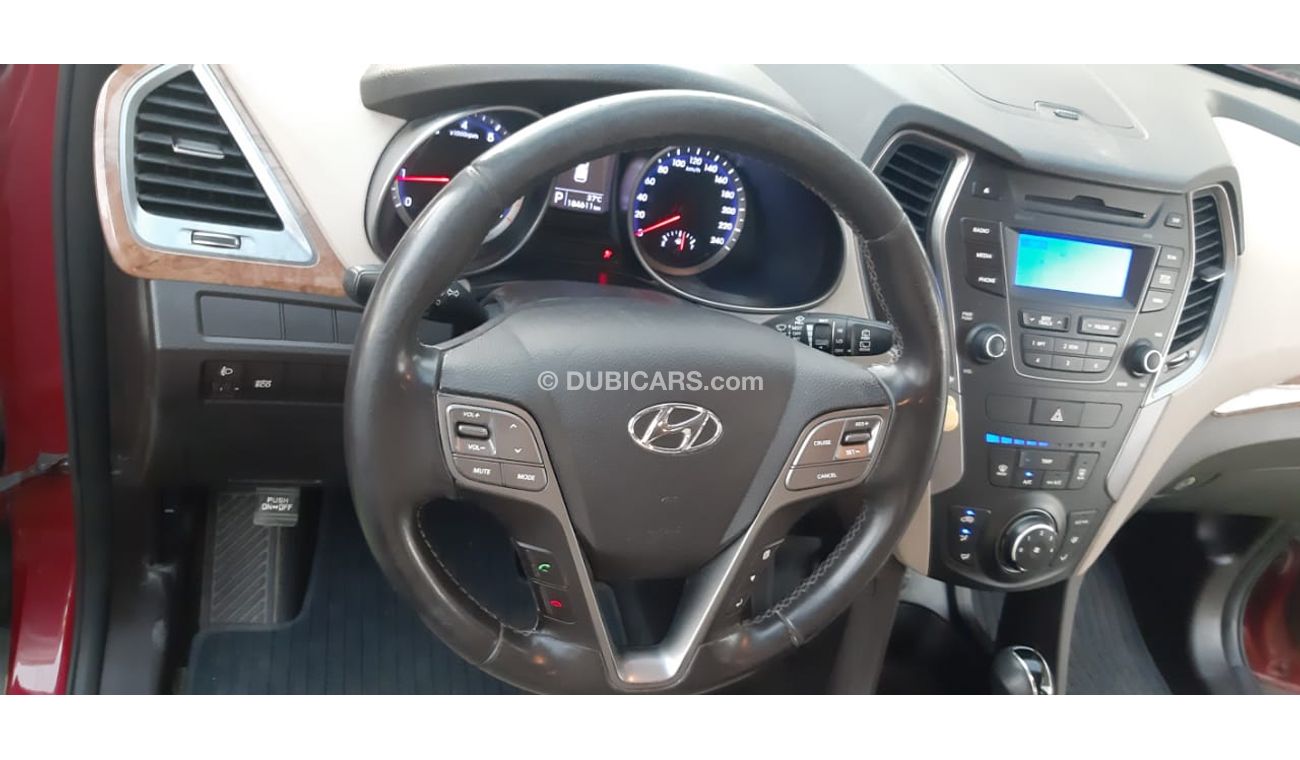 Hyundai Santa Fe Gulf No. 2 cruise control rear wing, burgundy color, inside beige rings, sensors in excellent condit