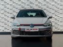 Volkswagen Golf GTI AED 1,808 PM • GTI P2 FULL • LOW KM • OFFICIAL VOLKSWAGEN WARRANTY UNTIL 2026 • STUNNING COLOUR