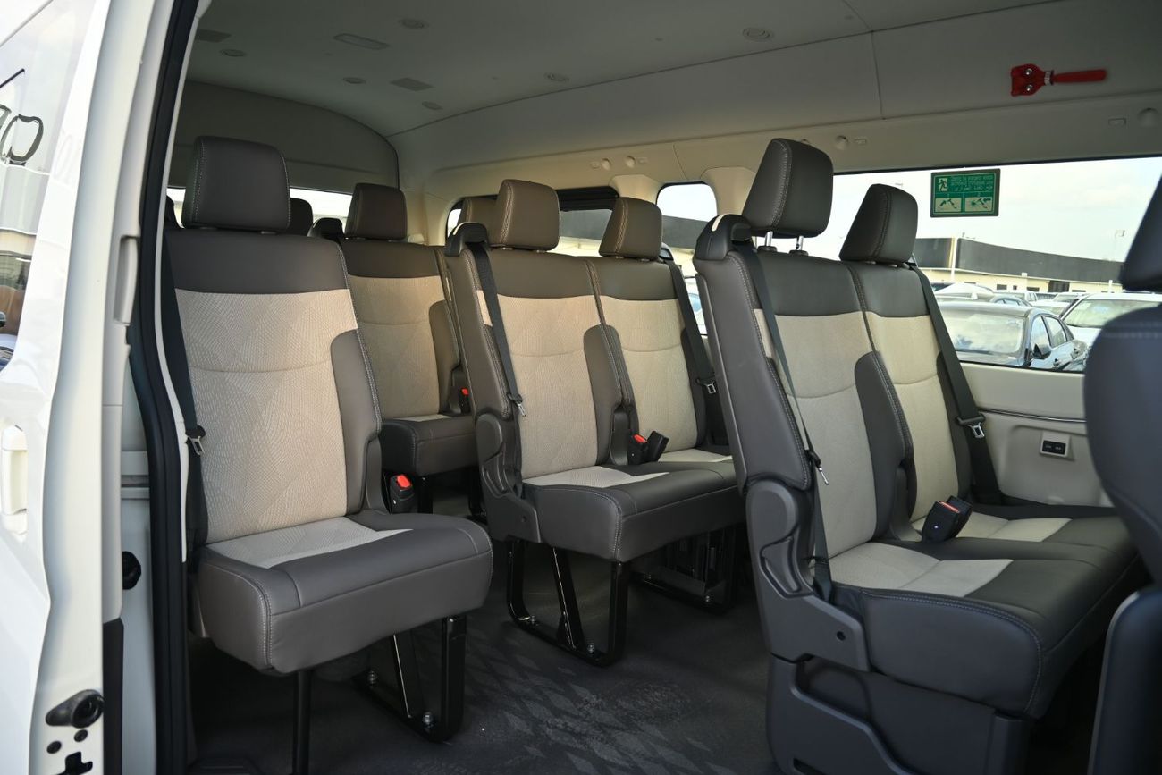 تويوتا هاياس Toyota Hiace GL Hi-Roof 3.5L V6 Petrol Automatic White Bumper, 12+1 Seater Model 2026
