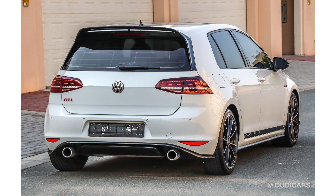 Volkswagen Golf GTI Clubsport 2017 GCC under Warranty with Zero Down-Payment.