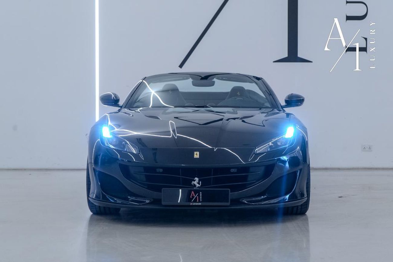 Ferrari Portofino Std 3.9L 2020 Ferrari Portofino, Warranty, Carbon Fiber Package, Nero Daytona WB Exterior, Very Low