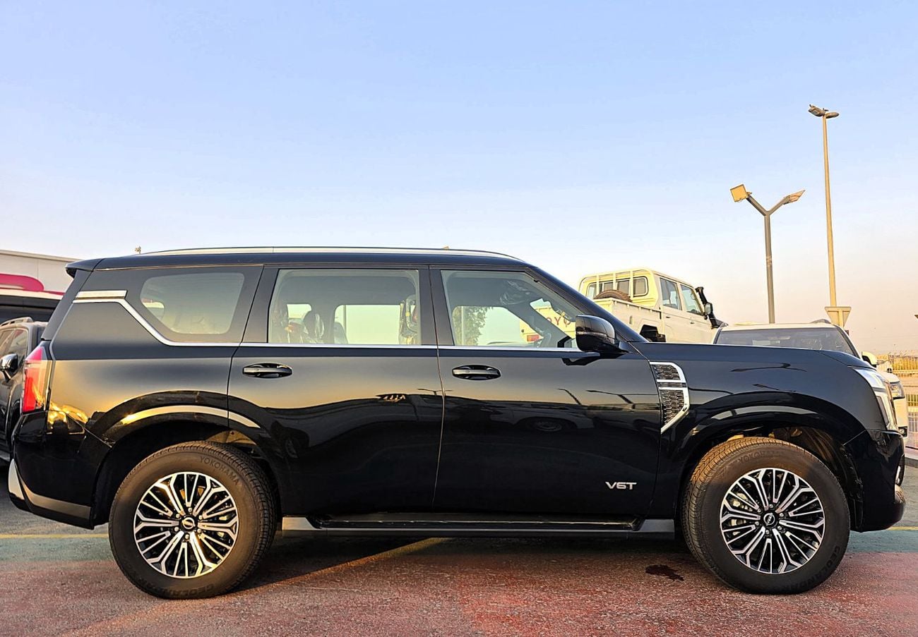 Nissan Patrol LE TITANIUM Nissan Patrol LE Titanium 3.5l twin turbo A/T 4WD SUV GCC Black Color With Compressor 2026 Model