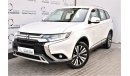 Mitsubishi Outlander AED 1331 PM | 2.4L GLX GCC WARRANTY