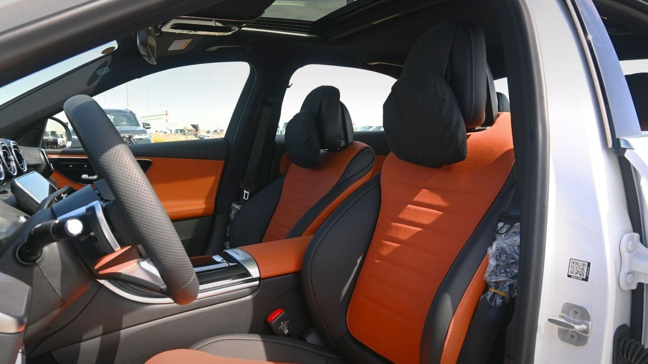 مرسيدس بنز C 200 Mercedes C200 L 2025 1.5L 4 Cylinder 170 hp  4 Doors 5 Seats White outside Black/Brown inside