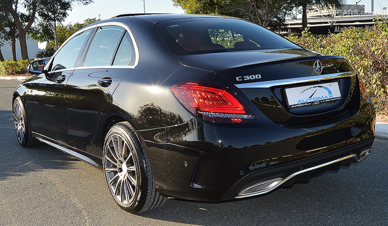 Mercedes-Benz C 300 2019 AMG, 2.0L I-4 Turbo, GCC, 0km with 3 Years or 100,000km Warranty