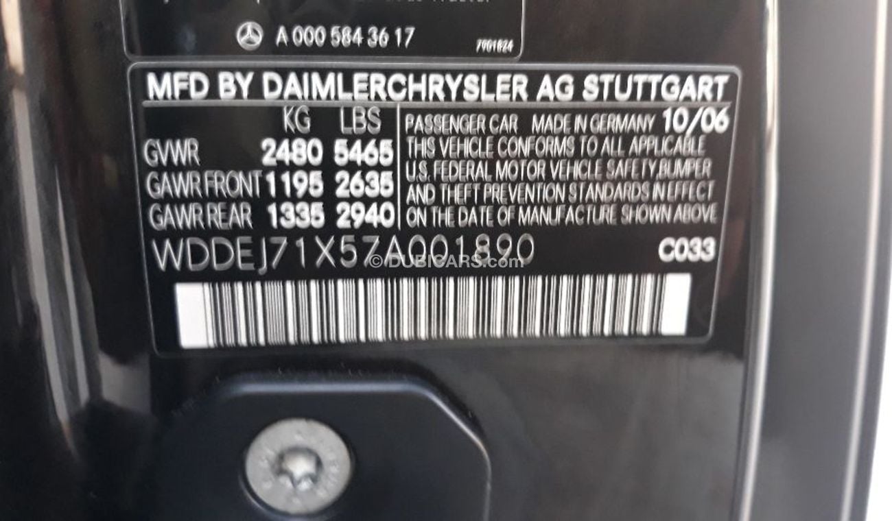 Mercedes-Benz CL 500 2007 Kit 63 AMG Full options Night vision cold seats