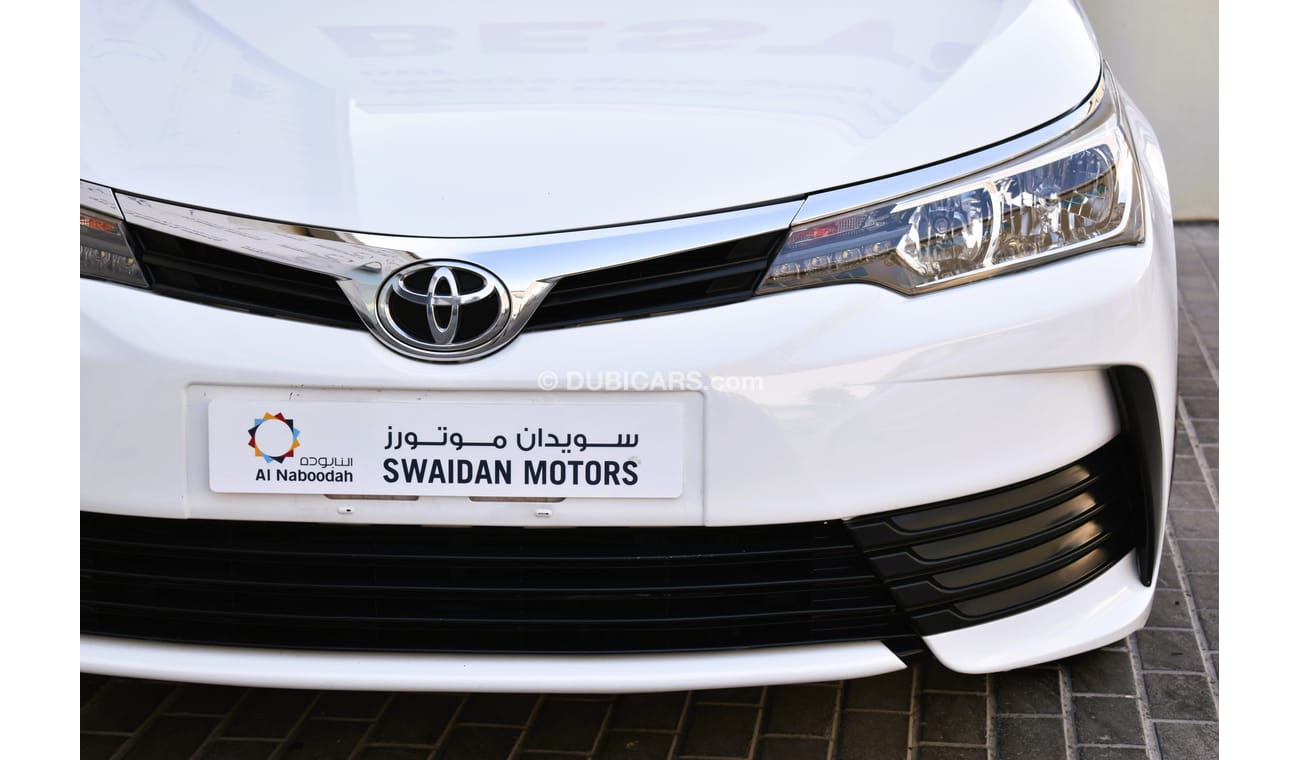 Toyota Corolla AED 929 PM | 2.0L SE GCC DEALER WARRANTY