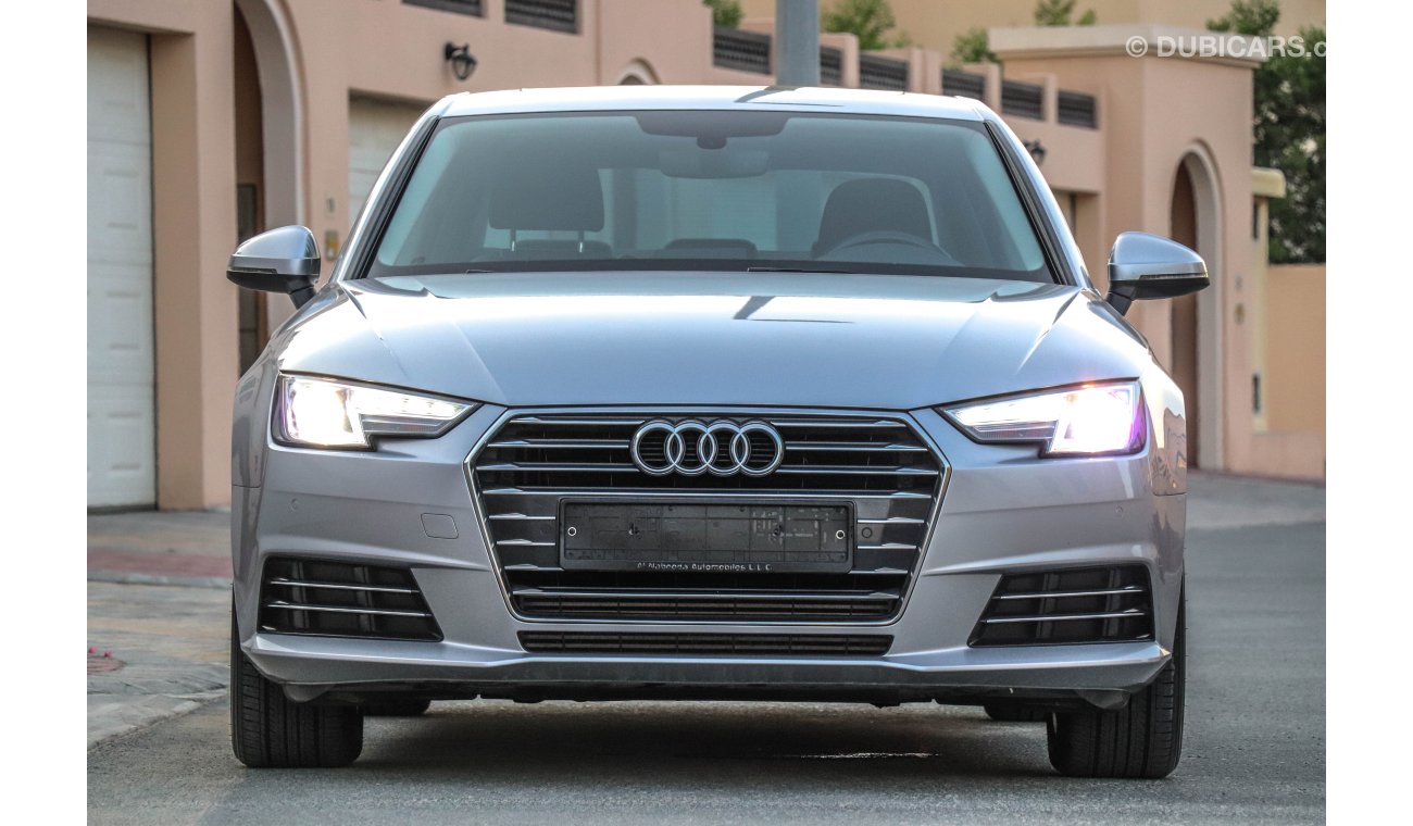 Audi A4 40 TFSI NEW SHAPE 2016 GCC under Warranty with Zero Down-Payment.