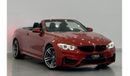 BMW M4 Std 2015 BMW M4, Full Service History-Service Contract, GCC
