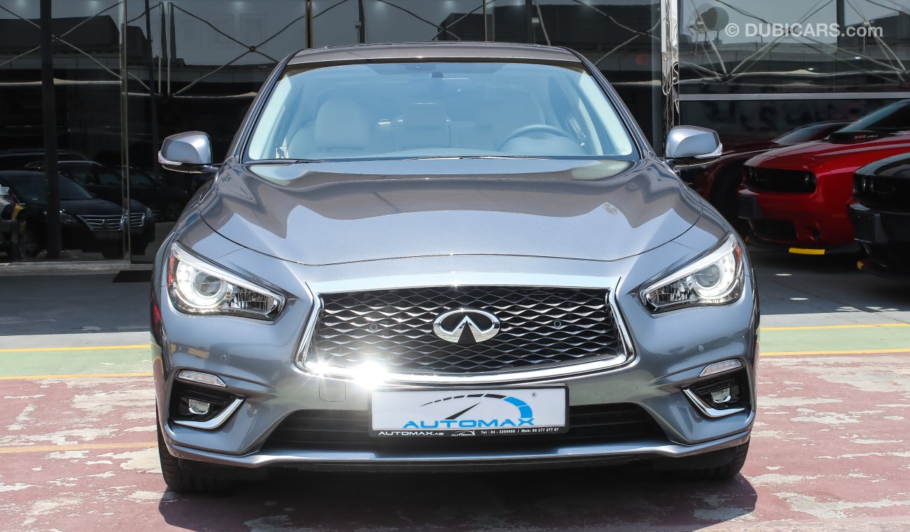 Infiniti Q50 2.0L I-4 Turbo, GCC, 0km w/ 5 Years or 200,000km Warranty from Dynatrade + 1 Free Service