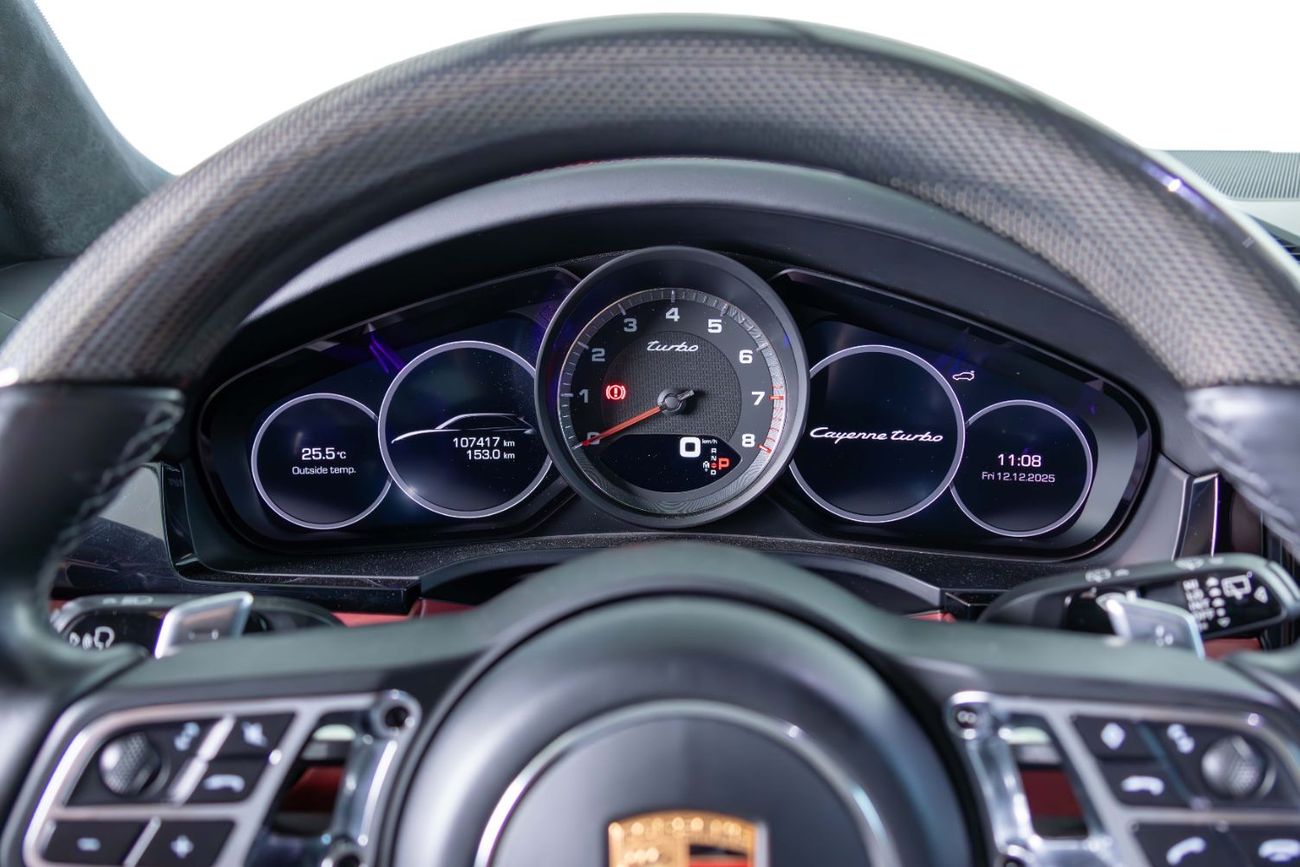 Porsche Cayenne Turbo 4.0L (550 HP) Special Order-Al Nabooda Warranty Until 10/2026-22 Inch Forged Rims