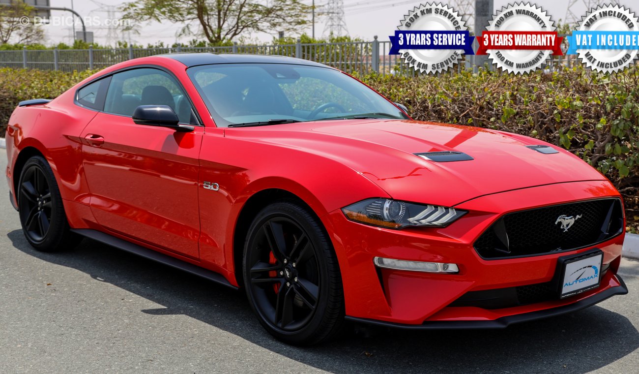 Ford Mustang 2020 GT Premium Digital cluster, 5.0 V8 GCC, 0km w/ 3Yrs or 100K km WTY + 60K km SERV from Al Tayer