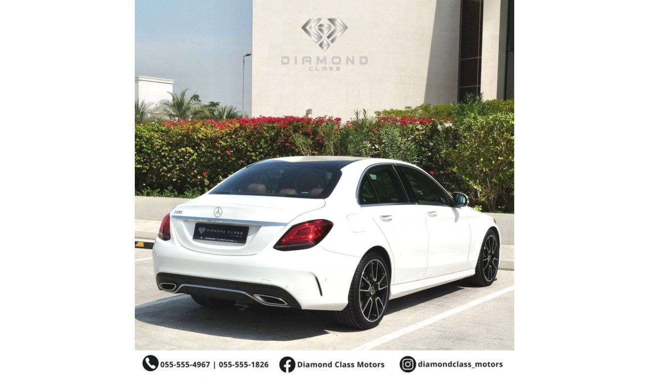 Mercedes-Benz C200 AMG Pack Mercedes C200 AMG Full option Panoramic  GCC 2019 Full Service History  Under Warranty