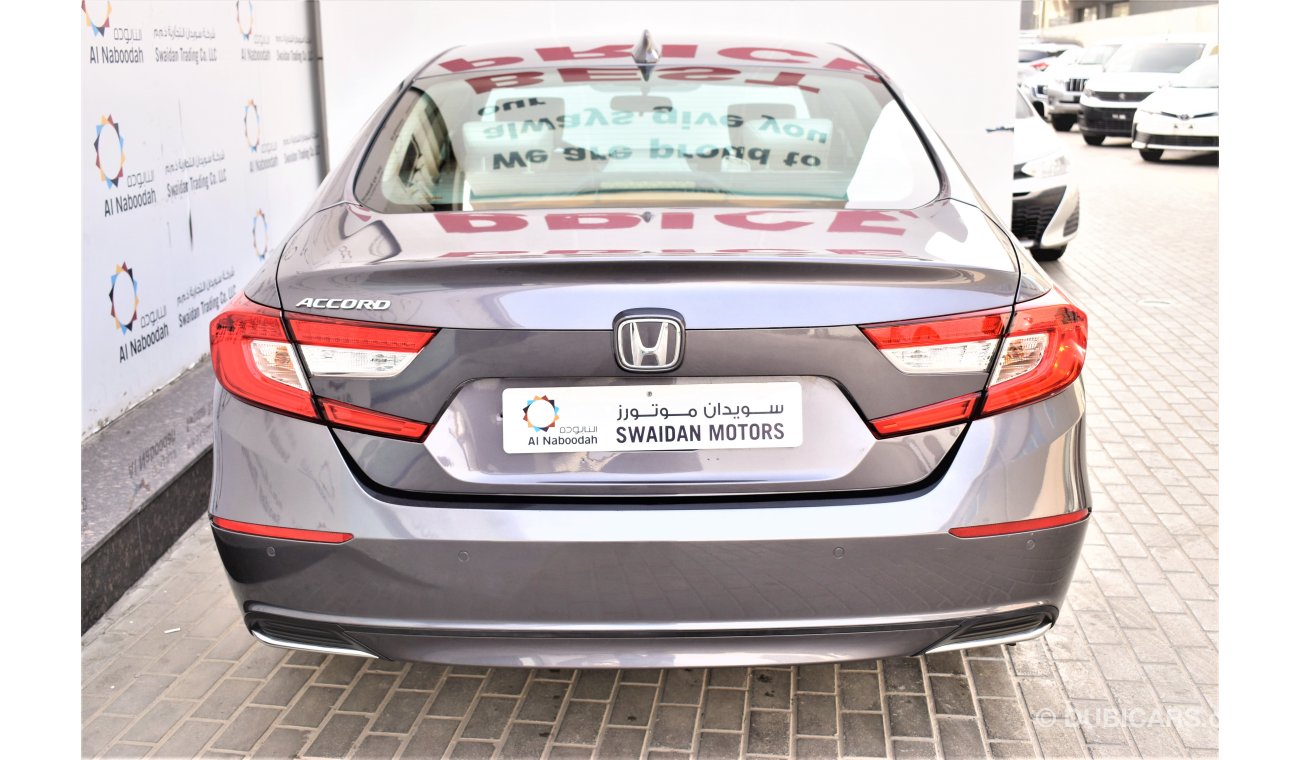 Honda Accord | AED 1760 PM | 0% DP | 1.5 TURBO LXI 2019 GCC DEALER WARRANTY