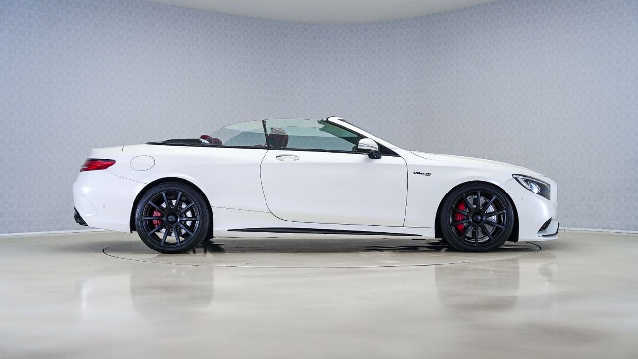 Mercedes-Benz S 63 AMG Std 5.5L Cabriolet | AED 11,769 PM | Up to 3 Years Warranty Unlimited | GCC