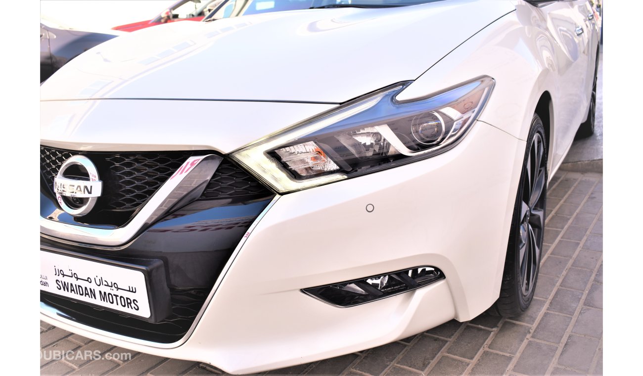 نيسان ماكسيما 3.5L SR V6 2018 GCC DEALER WARRANTY LEATHER SEAT SUNROOF