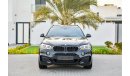 BMW X6M V6 sport agency warranty and service till 2021 - GCC - AED 3,310 Per Month - 0% DP