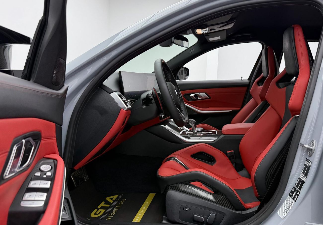 بي أم دبليو M3 2025 BMW M3 Competition, 2030 BMW Warranty + Service Pack, Full Service History, Low Km, GCC