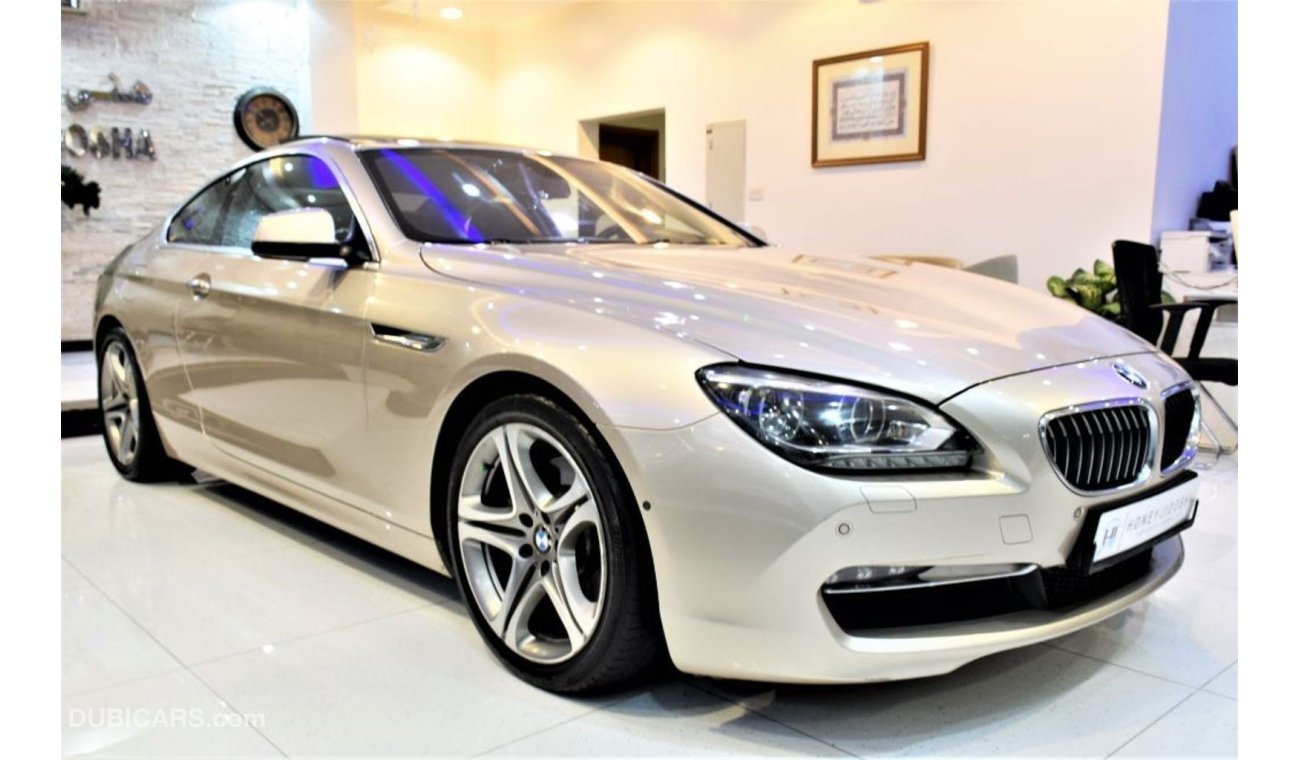 بي أم دبليو 640 AMAZING BMW 640i 2013 Model in Gold Color GCC Specs