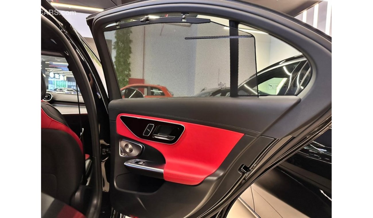مرسيدس بنز C200 C200 Premium Plus (Red and Black Interior) | 2024 GCC 0km | DEALER WARRANTY