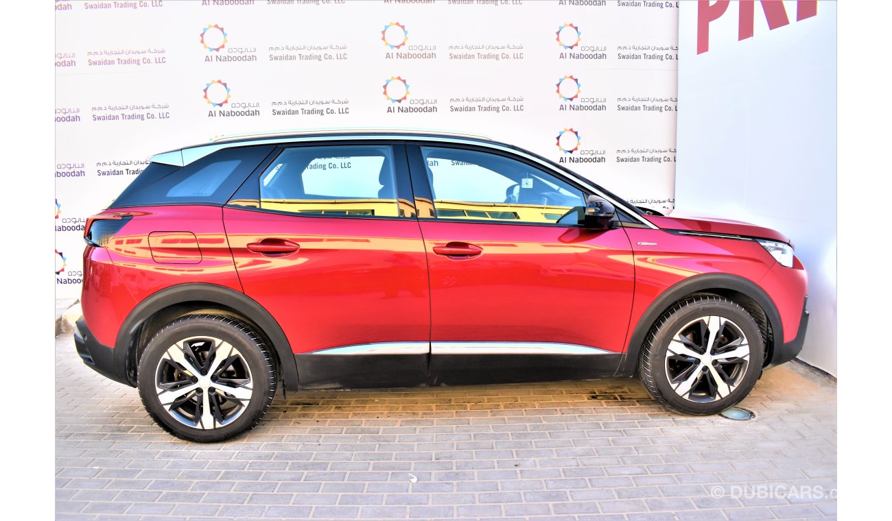 Peugeot 3008 GT 1.6L GT LINE 2018 GCC SPECS WITH AGENCY WARRANTY UP TO 2023