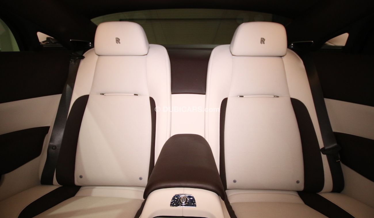 Rolls-Royce Wraith Original Color:  Brown | Silver  ( car with White Vinyl Sticker )