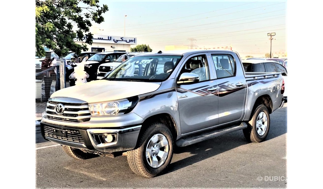 تويوتا هيلوكس DIESEL,2.4L,4X4,MT,DVD+CAMERA,FRONT & REAR CHROME BUMPER,2020MY