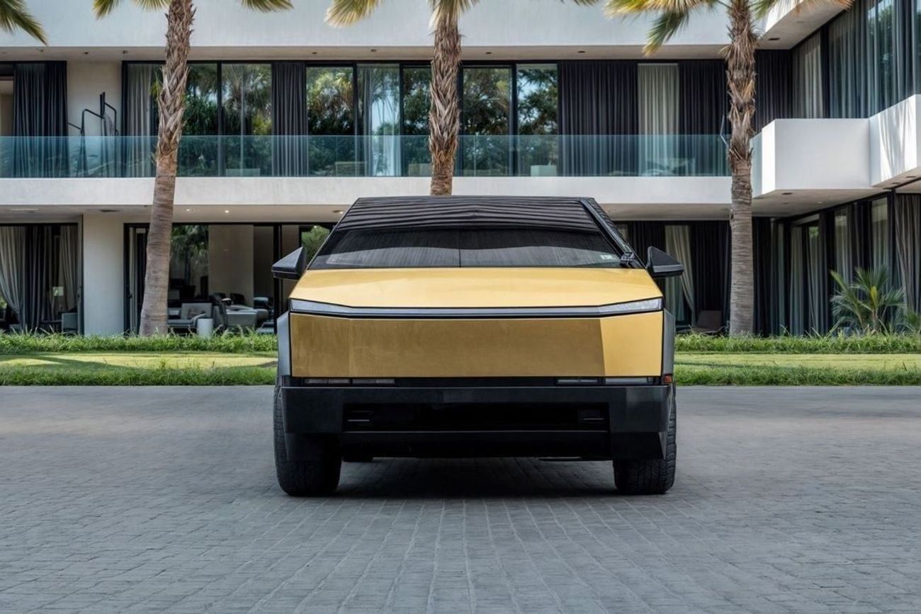 Tesla Cybertruck | 9,792 P.M | 0% Downpayment | 24 Carat Gold-Plated Cybertruck!