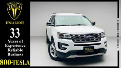 Ford Explorer XLT + LEATHER SEATS + BIG SCREEN + 4WD / GCC / 2017 / WARRANTY / FSH FROM (AL TAYER) / 1,257 DHS P.M