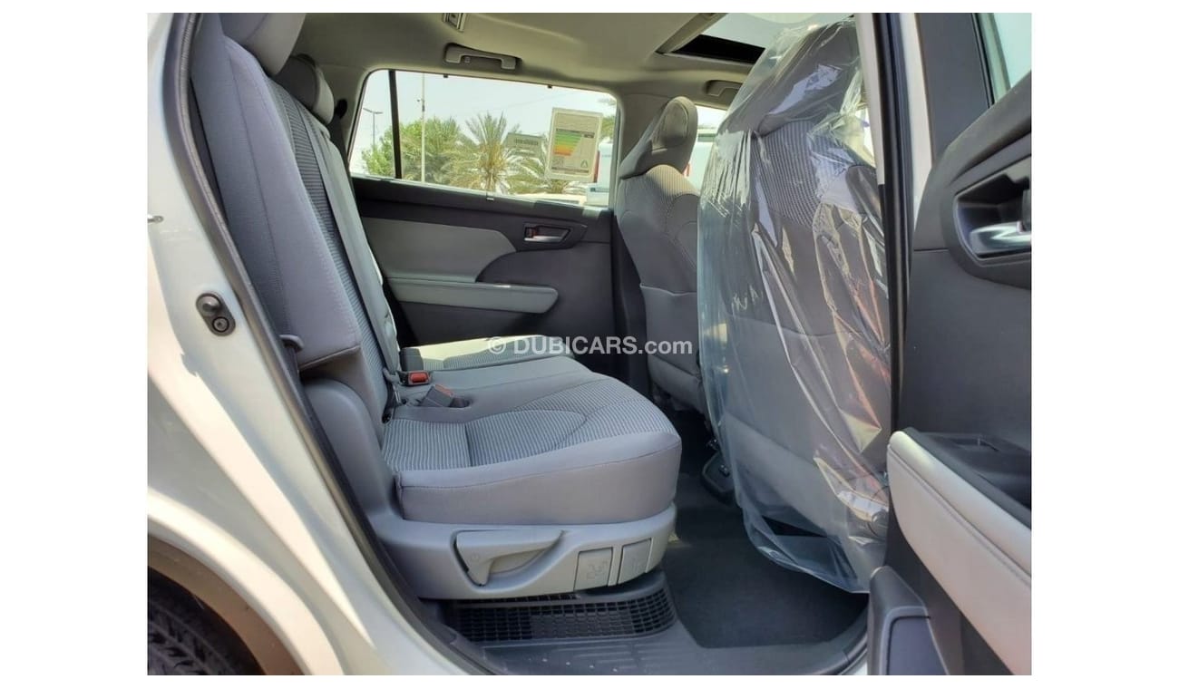 Toyota Highlander GLE 2023 White Color 2.5L petrol/Hybrid Awd with RADAR ( for local registration +10%)
