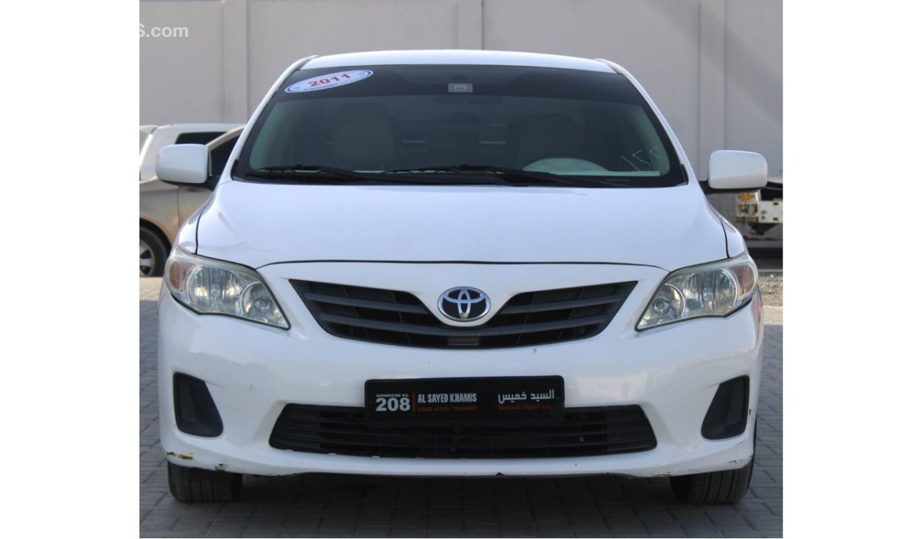 Toyota Corolla Toyota corolla 2011 white 1.6  GCC excellent condition without accidents