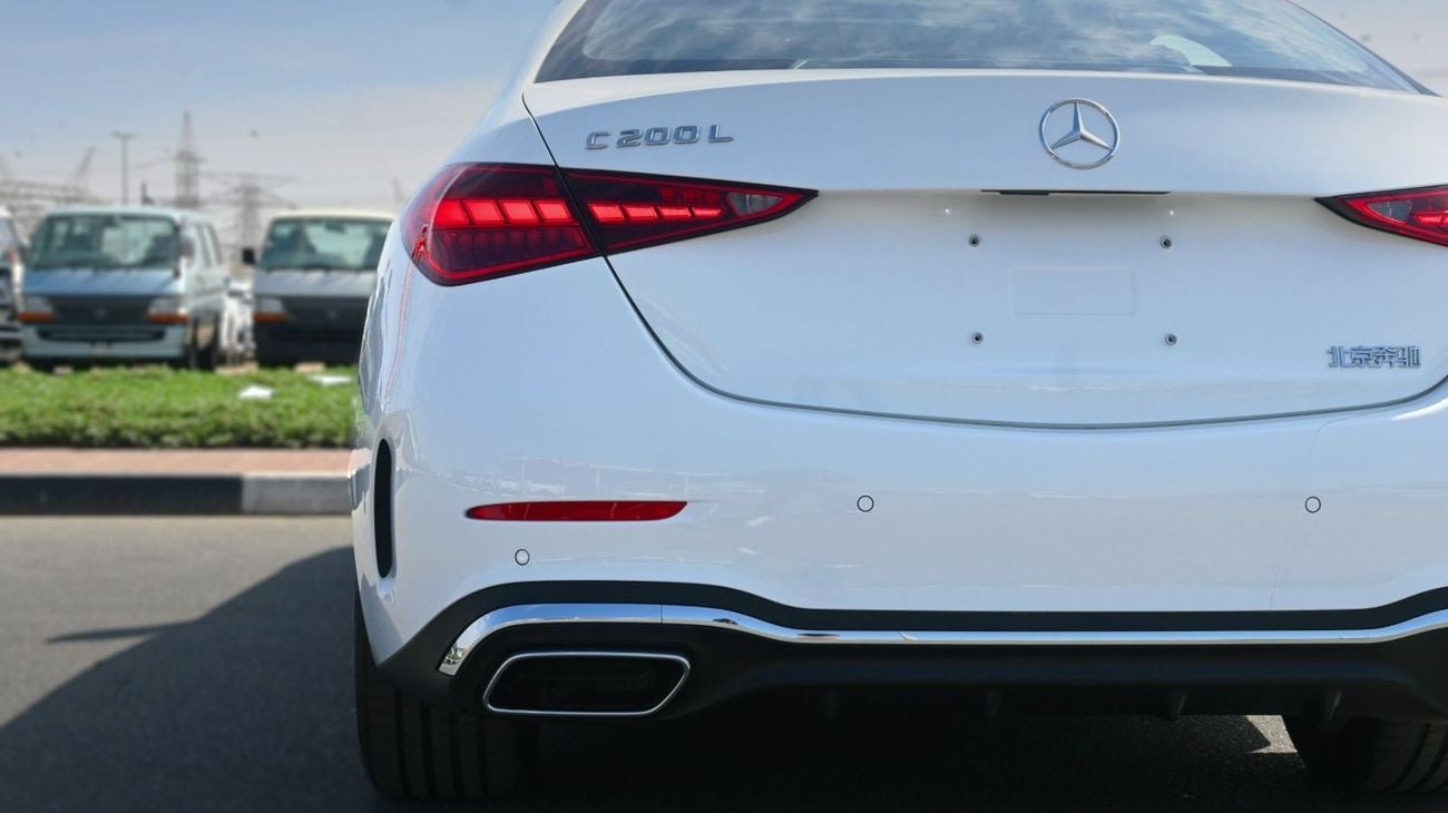 مرسيدس بنز C 200 Mercedes C200 L 2025 1.5L 4 Cylinder 170 hp  4 Doors 5 Seats White outside Black/Brown inside