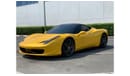 فيراري 458 إيطاليا **2011** / Export Price - 499,000 aed / GCC Spec