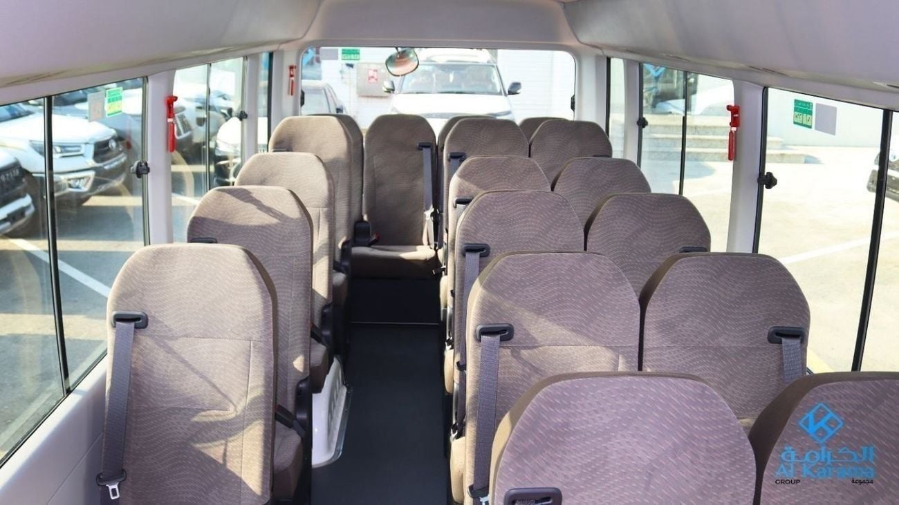Toyota Coaster 2.7L Petrol Engine Manual Drive 5-Speed-better price than diesel buses-23 Seater, fabric Seat Radio