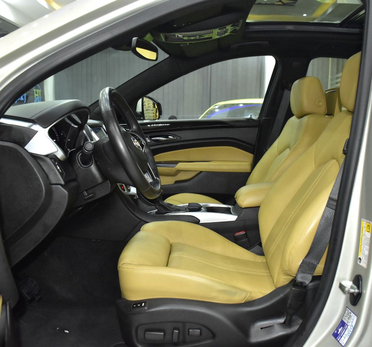 Cadillac SRX EXCELLENT DEAL for our Cadillac SRX4 3.6 ( 2016 Model ) in Golden Color GCC Specs