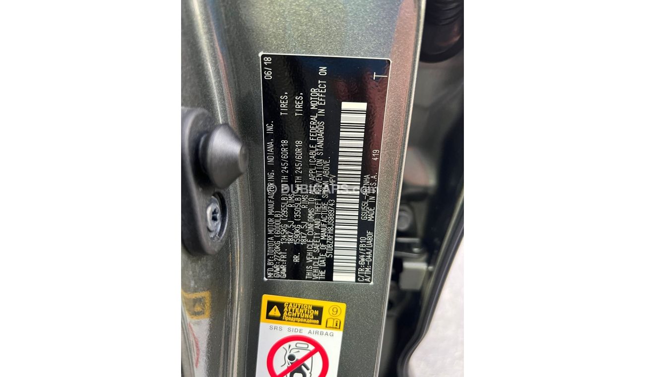 Toyota Highlander 2018 SIGNATURE EDITION 4x4 USA IMPORTED