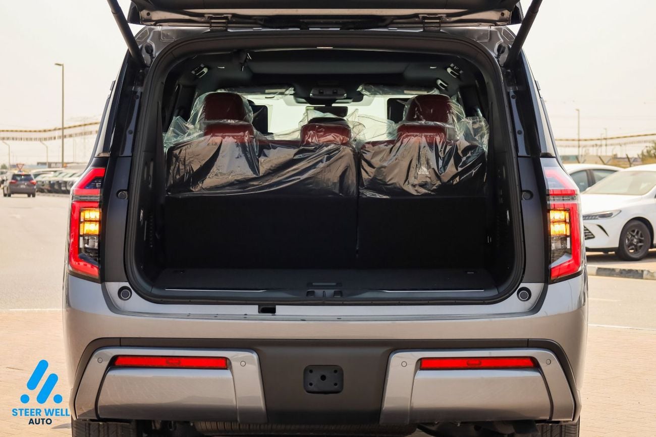 Nissan Patrol LE PLATINUM CITY 2026 | GCC | 3.5L V6 | AWD | 9AT | Red Interior | Height Control | Export only