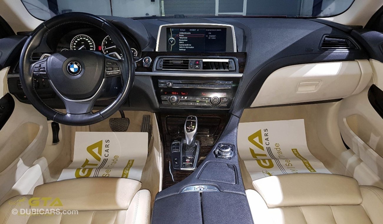 بي أم دبليو 640i "RESERVED" 2012 BMW 640i Coupe, Service History, GCC