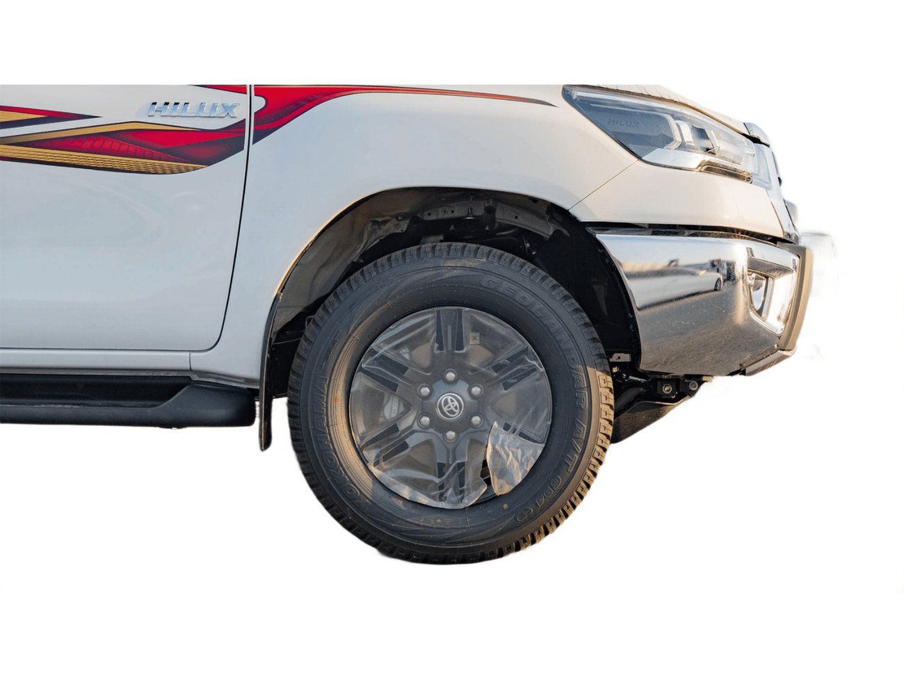 تويوتا هيلوكس SGLX GCC ECTCGA004 – 2026 Toyota Hilux Double Cab Pick Up - 2.7L Petrol Auto 4wd - White with Red Inte
