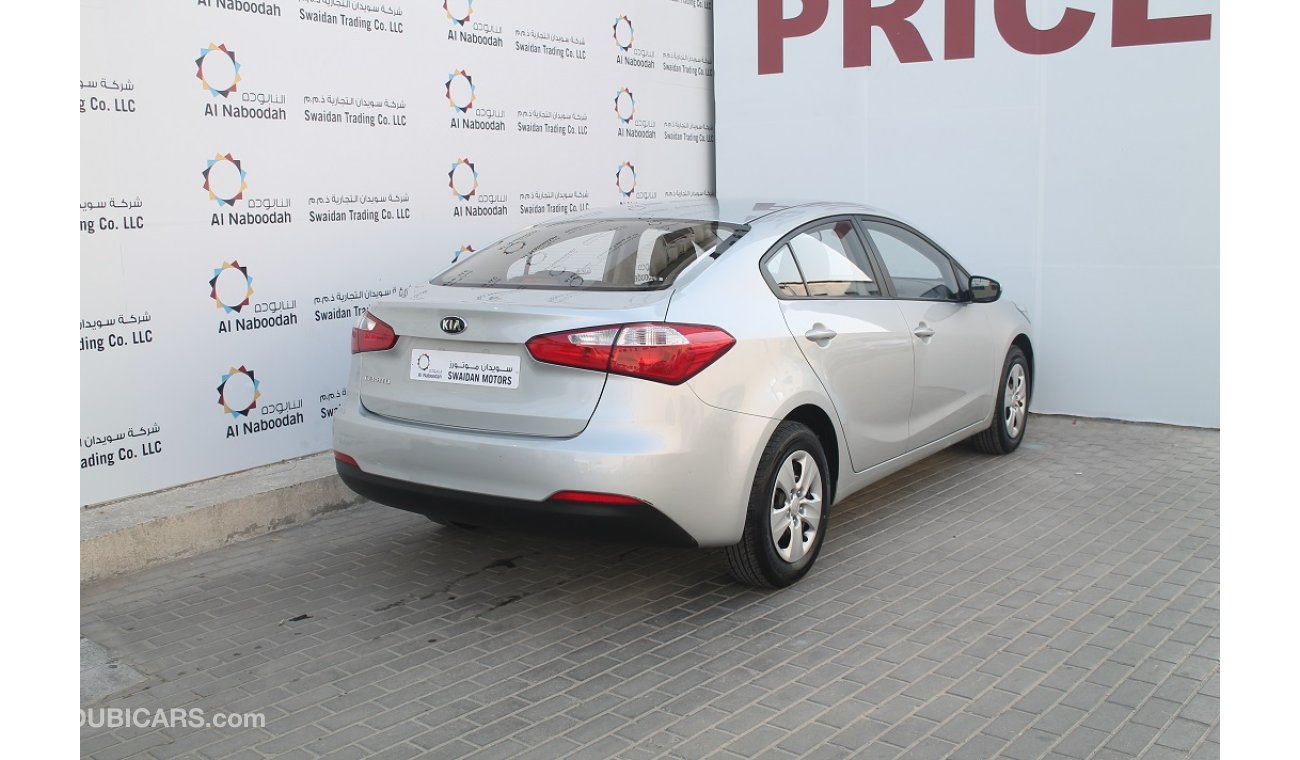 Kia Cerato 1.6L SEDAN SILVER 2015 MODEL GCC SPECS WITH CRUISE CONTROL DEALER WARRANTY