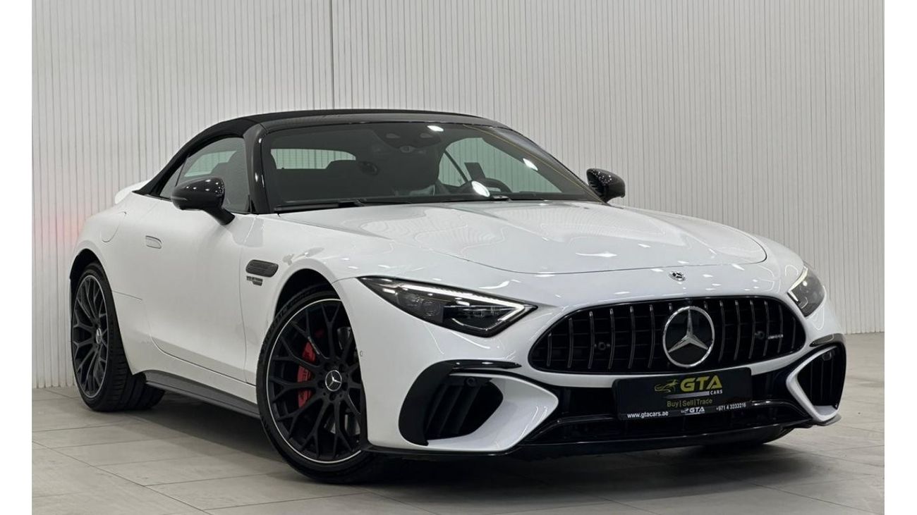 مرسيدس بنز SL 55 AMG 2022 Mercedes Benz SL55 AMG 4MATIC+, August 2028 Mercedes Warranty, Full Options, Low Kms, GCC