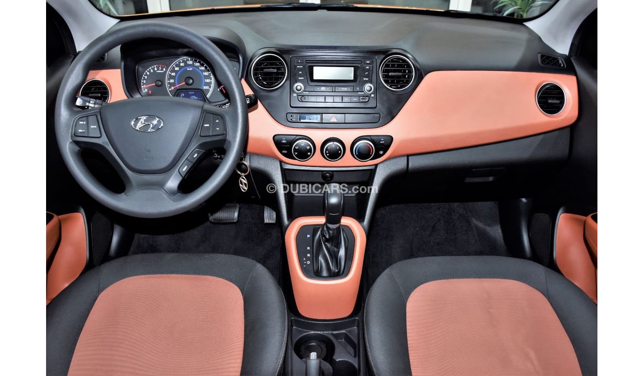 Hyundai Grand i10 EXCELLENT DEAL for our Hyundai Grand i10 1.2L ( 2016 Model ) in Orange Color GCC Specs
