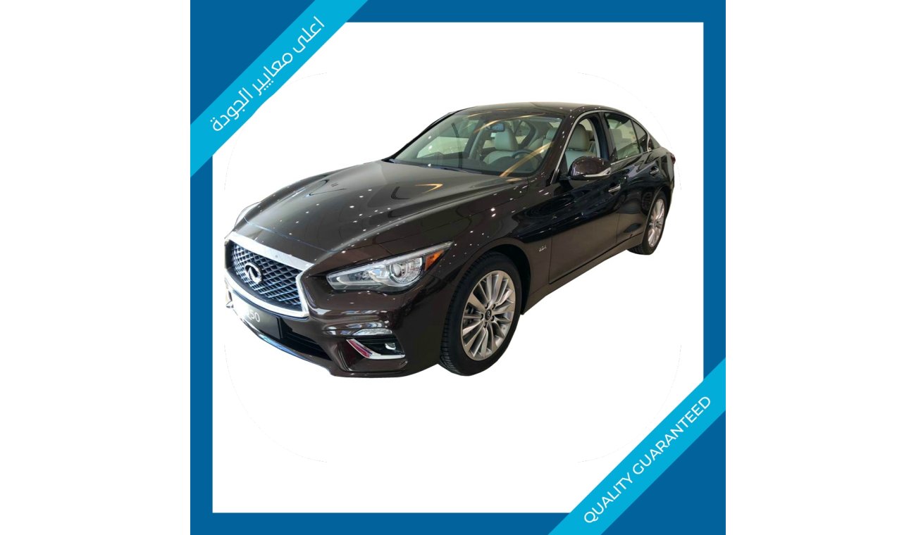 Infiniti Q50 2.0t Luxe 2019 Model with 3 Years or 100,000KM GCC Warranty!!