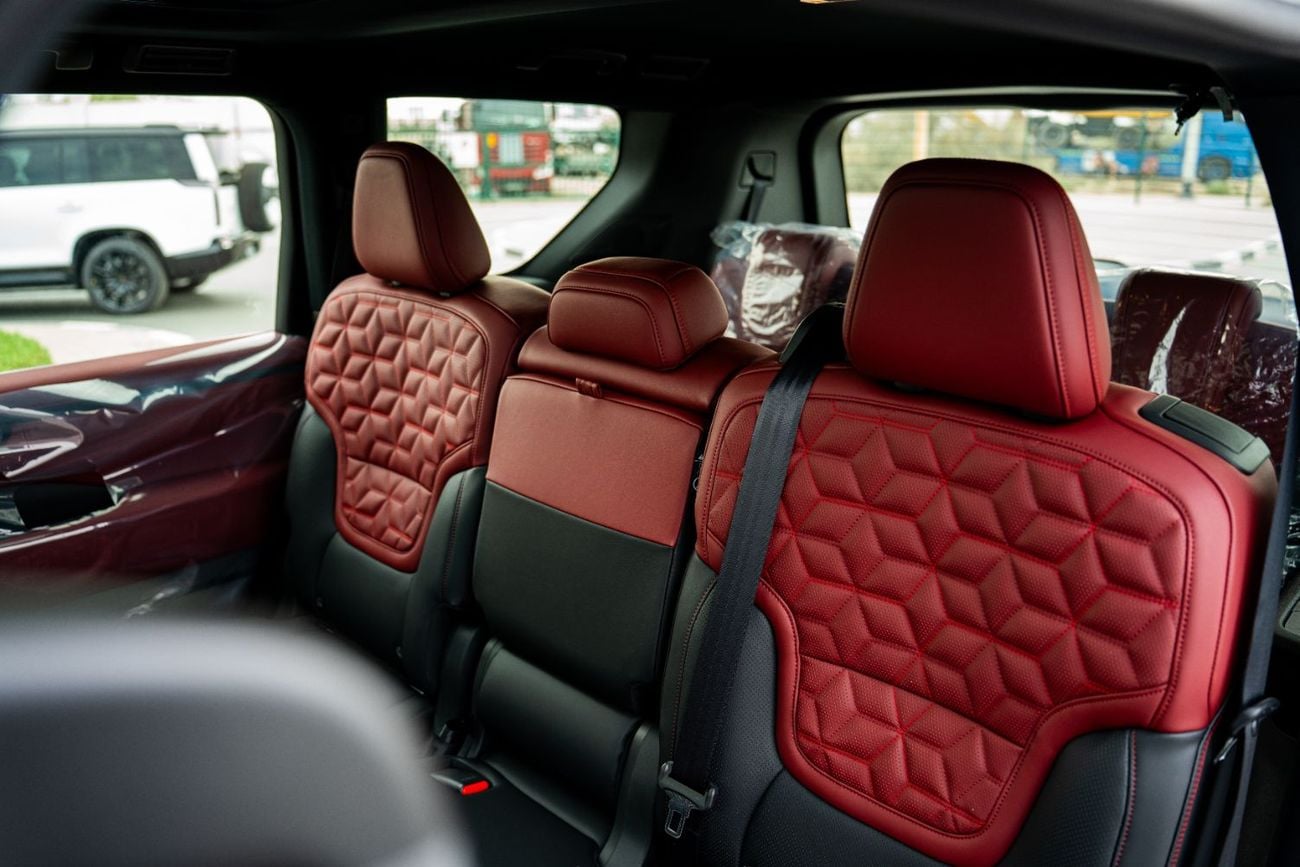 Nissan Patrol Nissan Patrol Platinum 2026 White roof black interior dark red and black