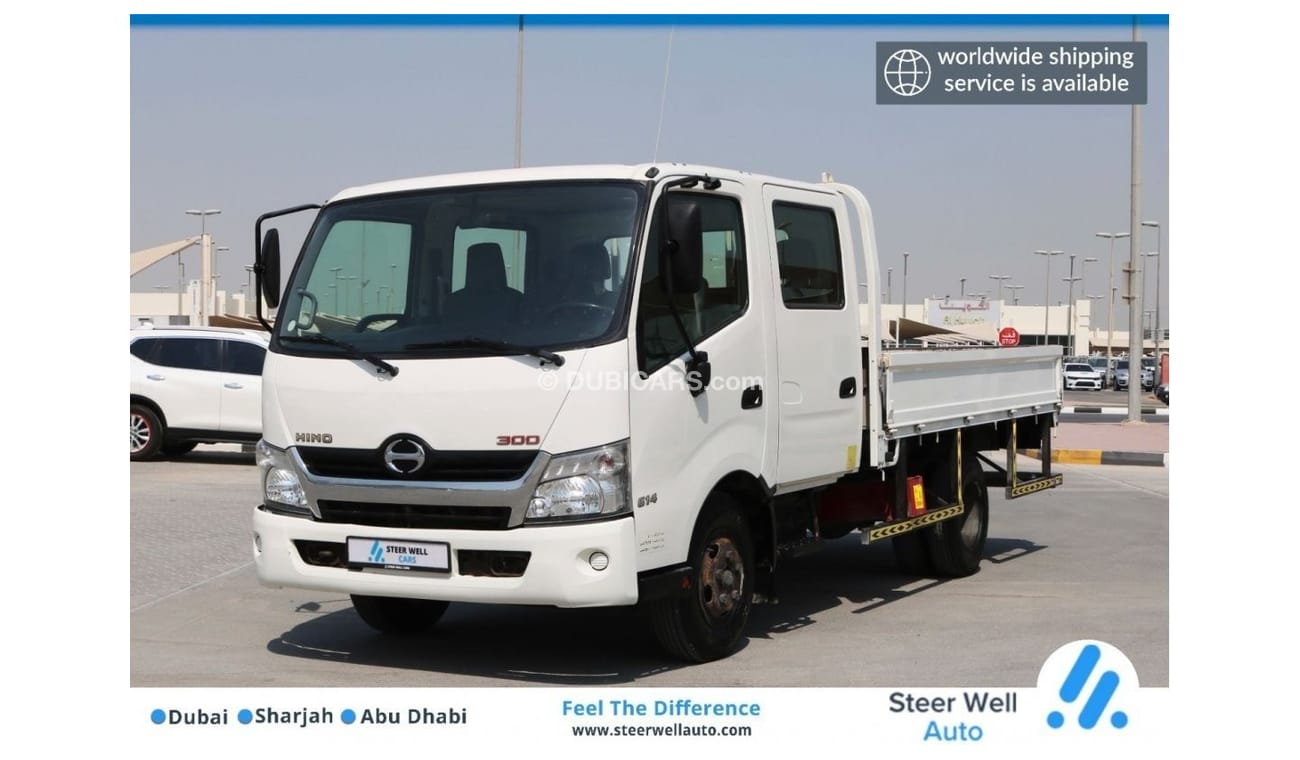Hino 300 2016 | DOUBLE CABIN CANTER 3 TON WITH GCC SPECS AND EXCELLENT CONDITION