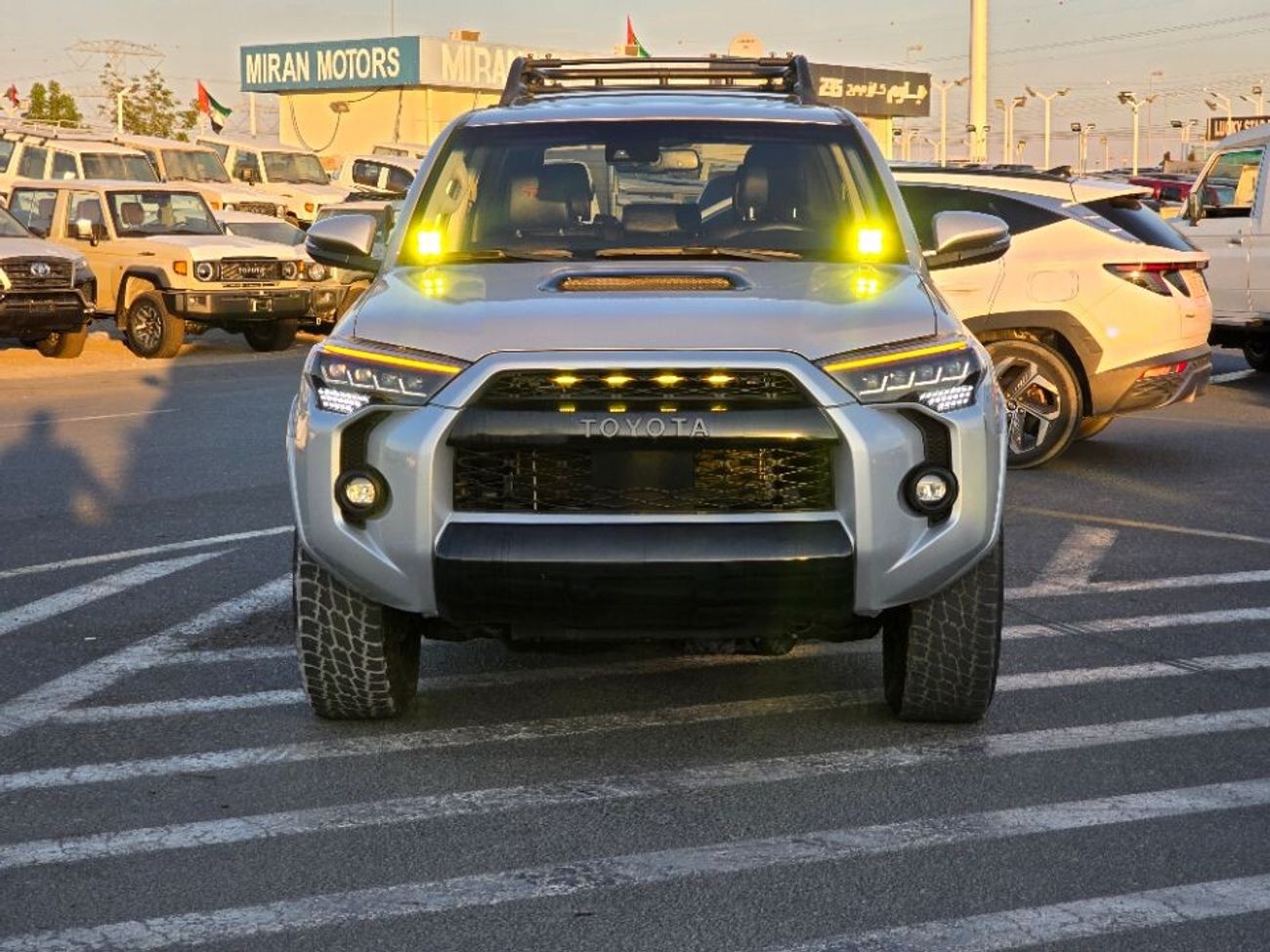 تويوتا Runner4 2022 Model TRD off Road sunroof, Push button and original leather seats